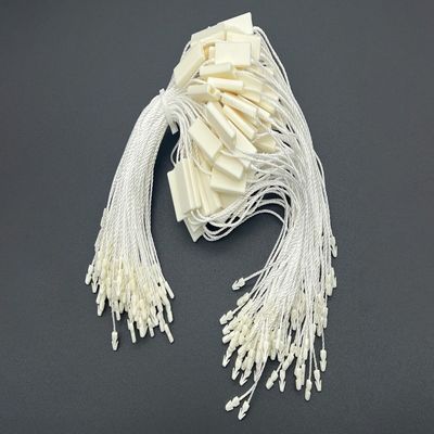 Rechteckiger Polyester Schnappschloss Kunststoff-Tag-Befestigungsmittel Weiß Öko-freundlich