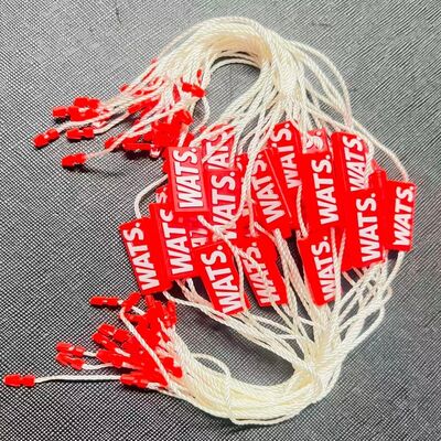200 Millimeters Rope Length Plastic Tag Fastener Designed for Garment Tagging Ensuring Secure Attachment and Easy Application