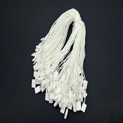 Weiß gehängt Nylon Plastik Tag Befestigungsstrang Rechteck ODM