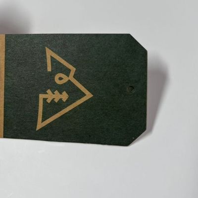 Fluoreszierende grüne Preise Kleidung Hanger Tag und Etiketten für Taschen Kleidung Accessoires