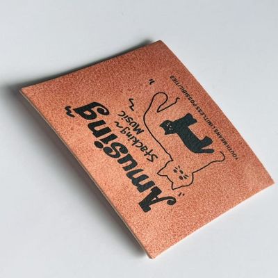 Custom Jeans Lederetikett Rechteck Markenlogo für Häkelartikel