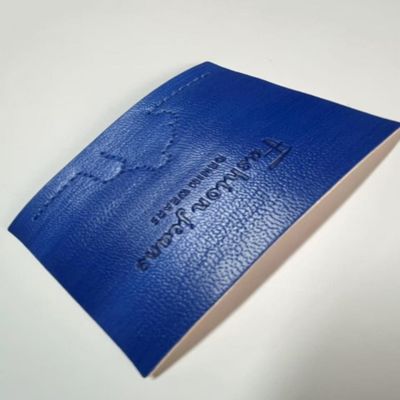 Ausgeprägt Blaue Jeans Leder-Tag-Etikette für Häkeljacken Taschen
