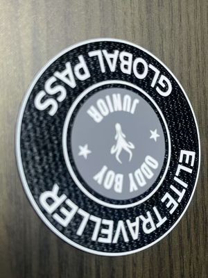 Druckschirmdruck Gewebte Sticketiketten für Damastkleidung
