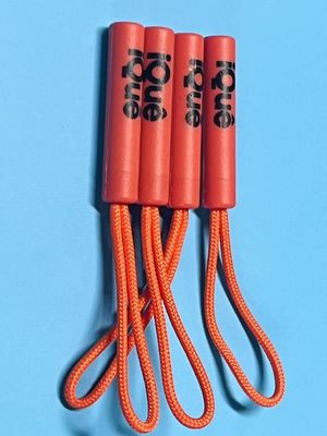 Wasserdicht Orange Plastik Schwingseile Reißverschluss Zieher für Kleidung Jumpsuit