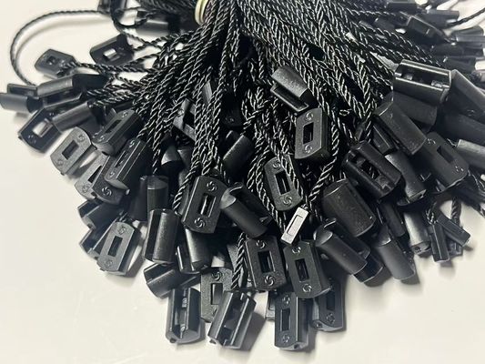 OEM Gepäcksack Hängetag Schloss String Preis-Tag Befestigungsmittel Schwarz