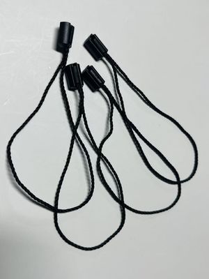 OEM Gepäcksack Hängetag Schloss String Preis-Tag Befestigungsmittel Schwarz