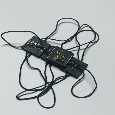Kleidungsstücke Swing Preis-Tag Befestigungsstücke Schwarze Hängetags Strings OEM