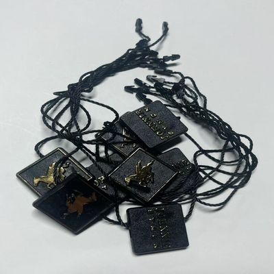 Kleidungsstücke Swing Preis-Tag Befestigungsstücke Schwarze Hängetags Strings OEM