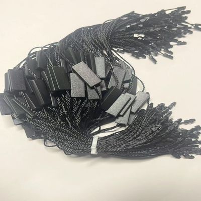 Zusammengepasste Flexible Swing Black Hang Tag String für Kleidung Kleidung