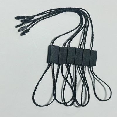 Zusammengepasste Flexible Swing Black Hang Tag String für Kleidung Kleidung