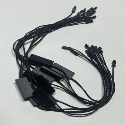 Zusammengepasste Flexible Swing Black Hang Tag String für Kleidung Kleidung
