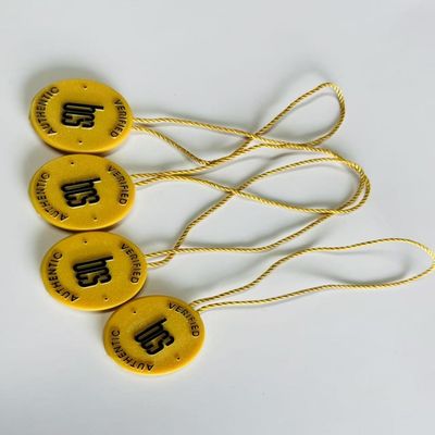 10 Zoll gelbe Kunststoff-Tag-Festung Schleife Schloss-Pins Tag für Kleidung