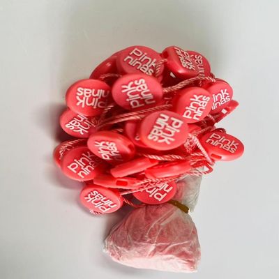 OEM Großhandelsmengen Kunststoffbefestigungs-Hang-Tags mit Snap Lock Pins und Sicherheitsschleifen