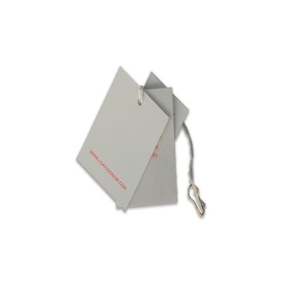 Vollfarbige Nachhaltige Papierbekleidung Jacke Hang Tag Custom