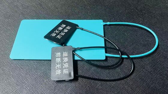 Plastic Garment Security Tag Incorporating RFID Technology 8.2MHz Frequency Designed to Prevent Theft in Clothing Stores