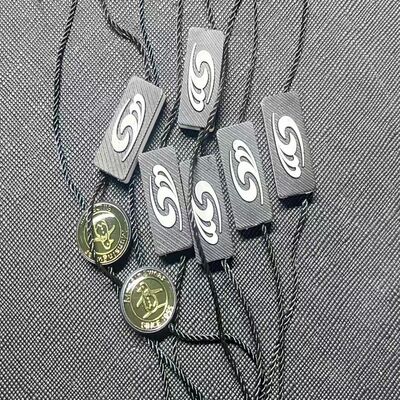 7 Zoll schwarz Hängetag String 0,1 Unzen Leichtgewicht Hängetags geeignet für Bekleidung Produkt-Tags und Einzelhandel Display