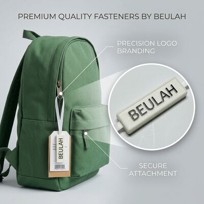 Embossed Logo Label Snap Lock Pin Loop Plastikbefestigungsmittel Hang Tag mit String